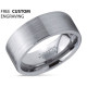 Luxury Brushed Tungsten Ring For Men Promise or Wedding Band